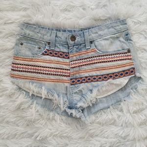 LF CarMar Ribbon Detail Cutoff Shorts